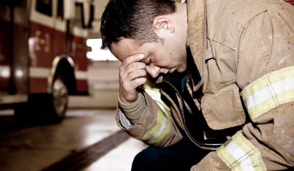 Firefighters Sleep at the Station
