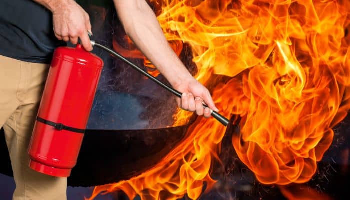 What Should I Do If Crisco Catches Fire While Cooking
