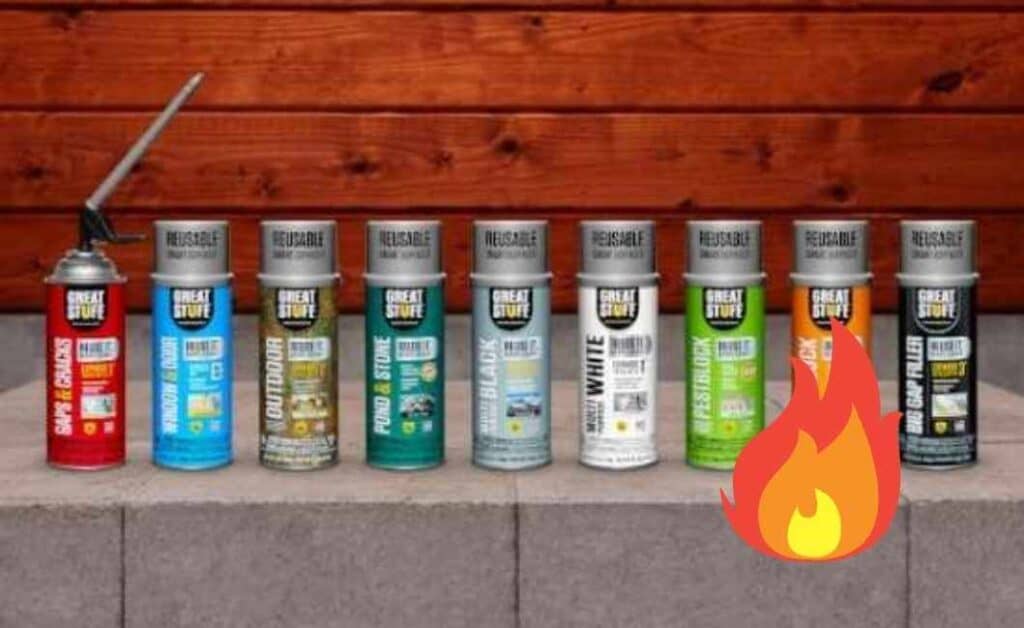 Is Great Stuff Flammable