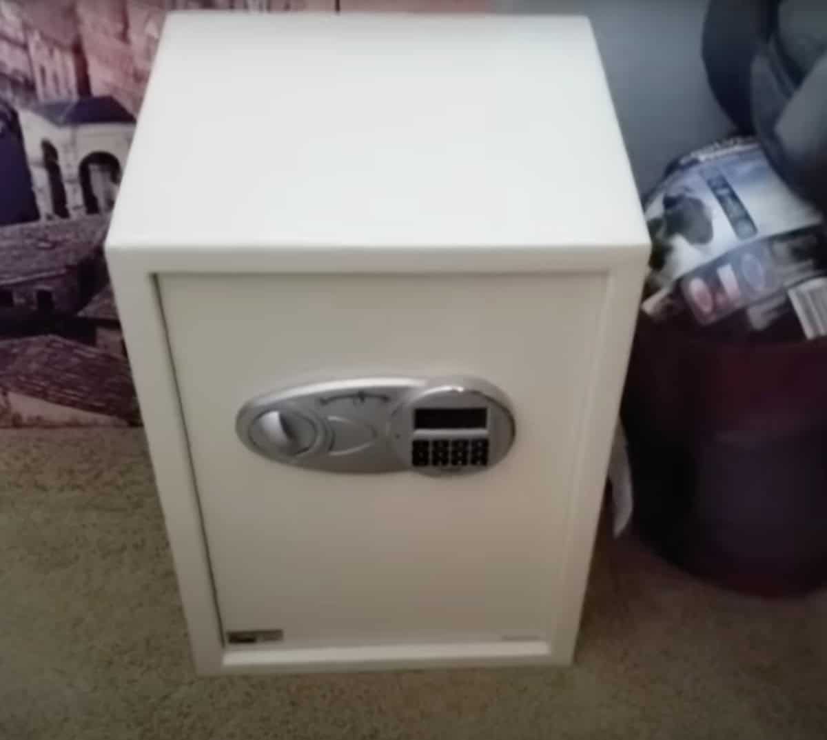 Fireproof safe in garage