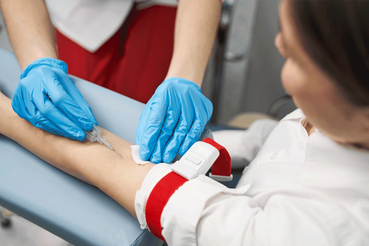 EMT getting drug tested