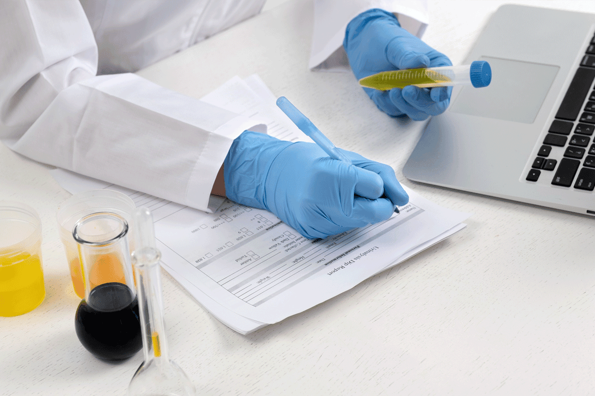 Firemen drug test screening report